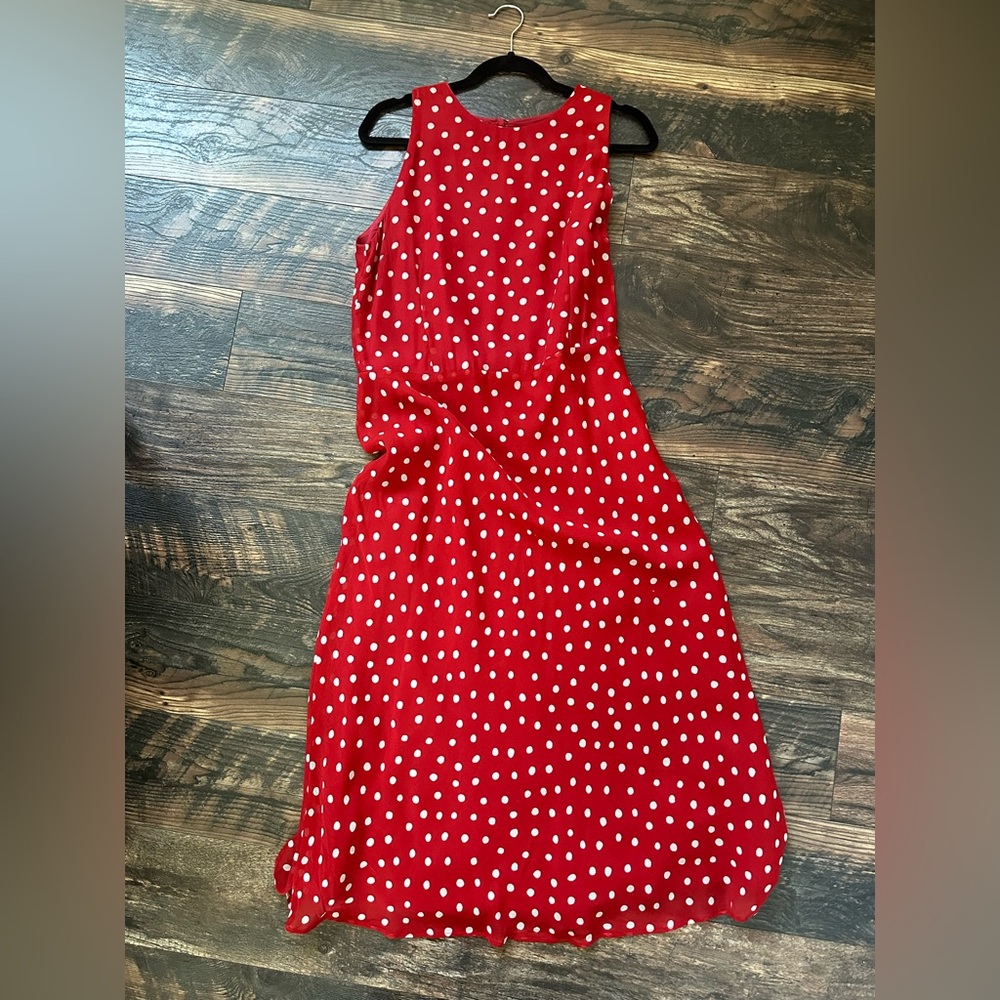Vtg David Warren | Polka Dot Red Dress